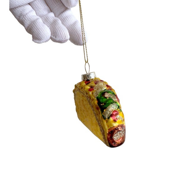 Old World Christmas - Glass Blown Taco Ornament 🌮 - Picture 1 of 4